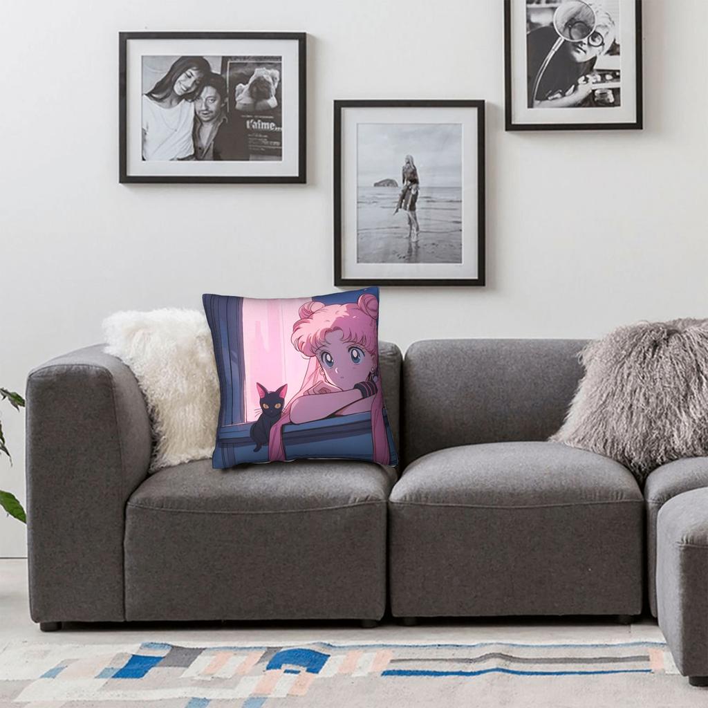 Sailor Moon Pillow Case Design Pillow Cover For Sofa Home Decoration Cute Funny Pillowcases