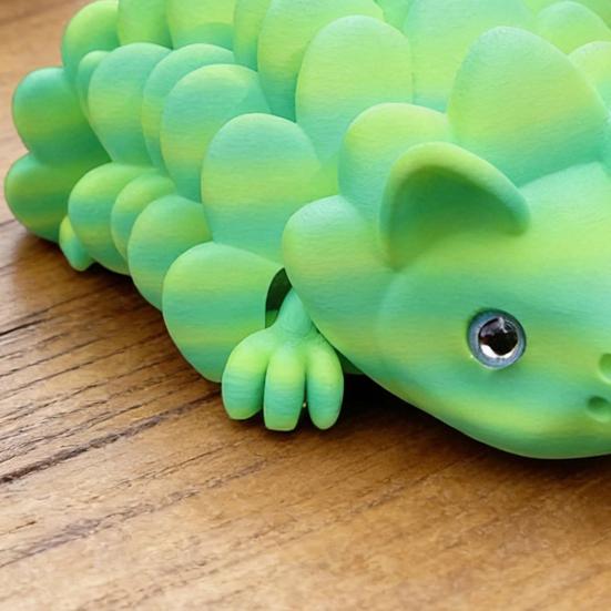 3D Printed Hedgehog Figurine Movable Joints Simulated Hedgehog Stress Relief Fidget Toy Home Office Desktop Decoration Ornament
