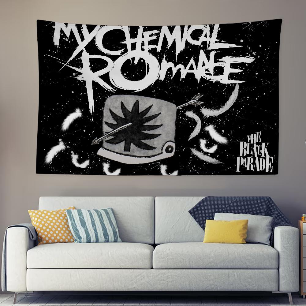 MMy Chemical RRomance Hippie Tapestry Wall Hanging Home Decor for Bedroom Dormitory Living Room Club Festival Holiday Party