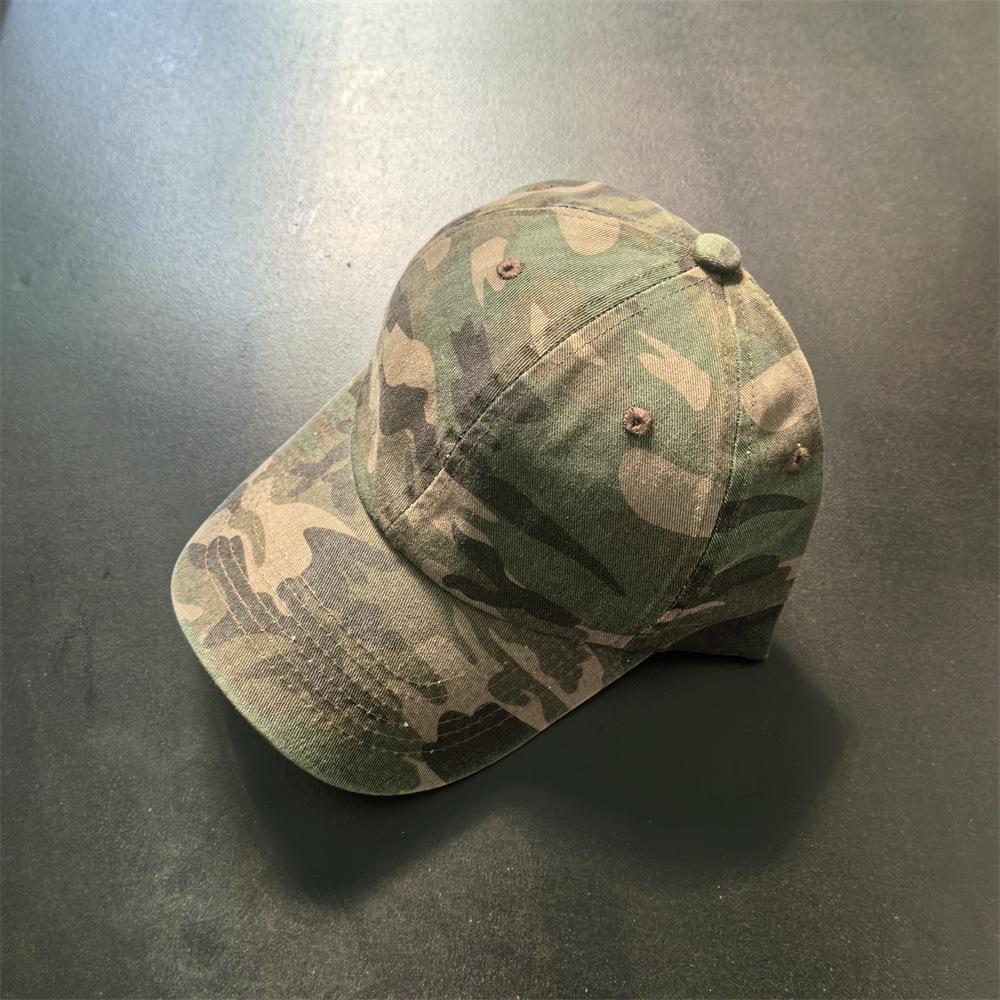 Neuer Eingang Gebogener Schirm Gewaschen Camouflage Baseballkappe Baumwolle Militärisch Taktisch Sonnenschutz