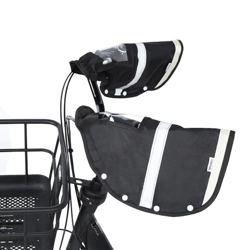 

Чехол на руль велосипеда Convida, Защита от холода, Водонепроницаемый, Съемный флис, Светоотражающая полоса, Водоотталкивающий, Нейлон 600D, Толстый, Защита от солнца