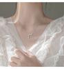 Minimalist Sparkling Diamond ECG Heartbeat Necklace For Women Elegant Delicate Collarbone Chain Unique Jewelry Gift