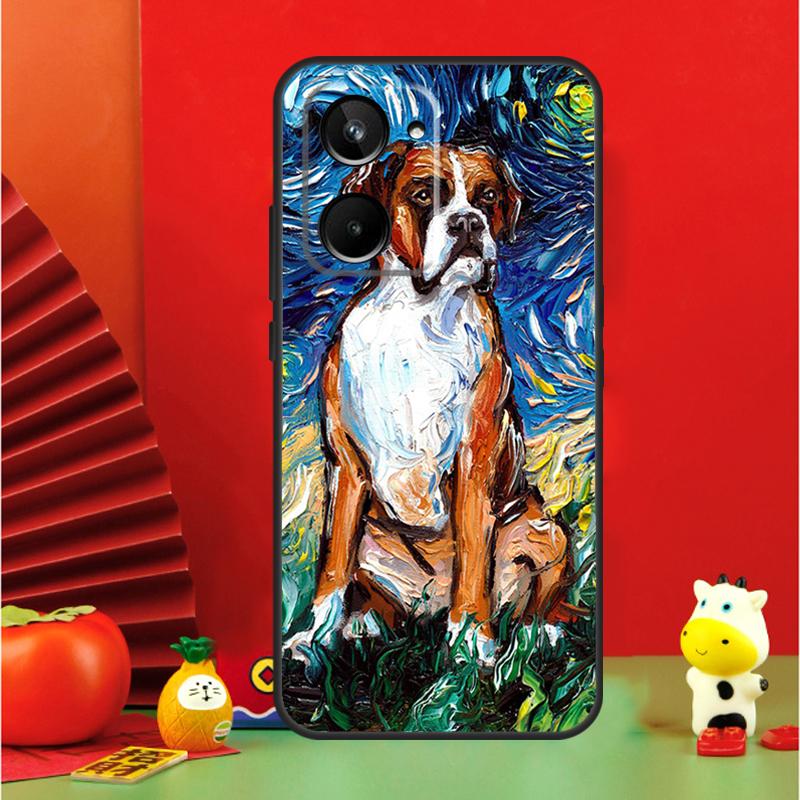 Cute Boxer Dog Puppy For Realme 10 11 12 13 14 Pro Plus 15 GT7 Pro GT6 C65 C67 C63 C61 C55 C51 C53 C35 C75 Case