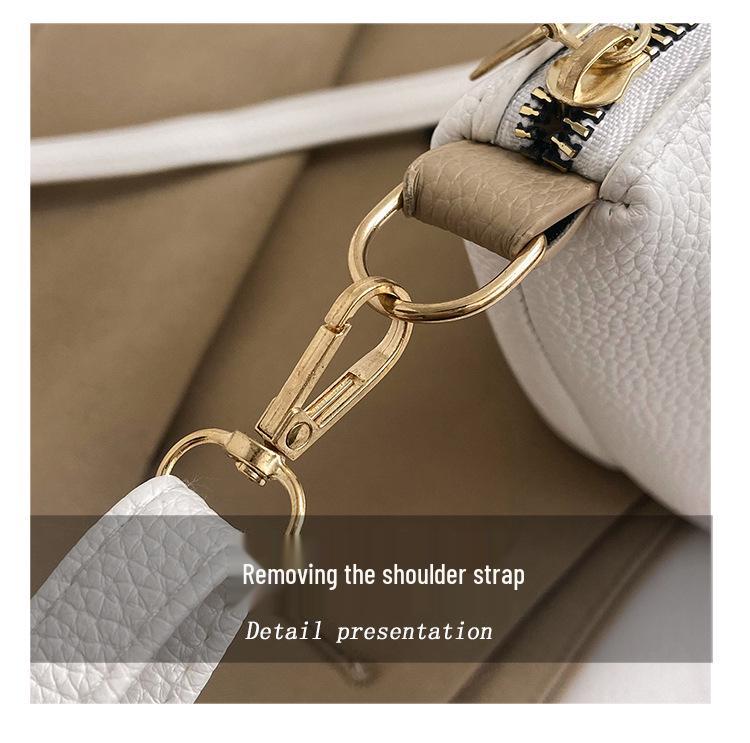 Kadın Fransız Şık Kova Çanta - 2023 Trend Çok Yönlü Çapraz ve Omuz El Çantası