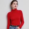 High Collar Sweater Women Solid Fit Knitted Undercoat 2022 New Autumn and Winter Casual Solid Short Long Sleeve Sweater Pullover