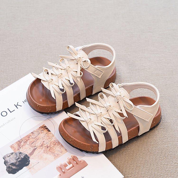 Girls sandals 2025 summer new open-toed princess shoes children's fashion Roman shoes girls casual shoes