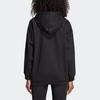 Adidas Originals Trefoil Side Logo American Vintage Patchwork Sports Hoodie Women Hoodies Black DU4427
