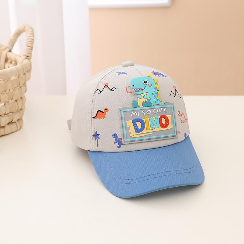 Cartoon Dinosaur Children Baseball Cap Cute Animal Kids Sun Hat Spring Corduroy Outdoor Boys Girls Peaked Caps Bonnet Gorras