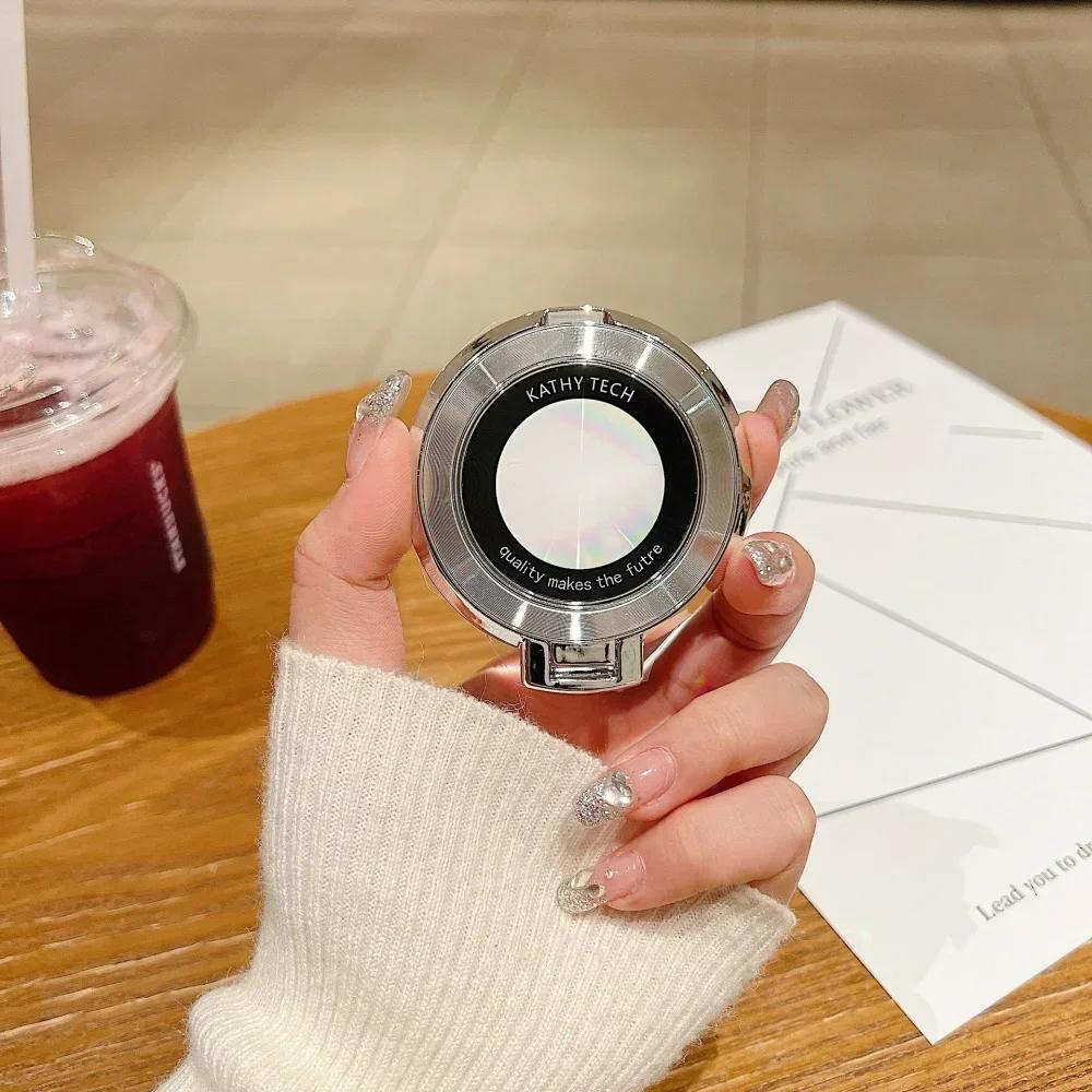 

Phone Stand Magnetic Ring Bracket For iPhone 16 15 Pro Max 14 13 S24 S23 Magnet Grip Case Stand Phone Holder Cover Accessories серебряный