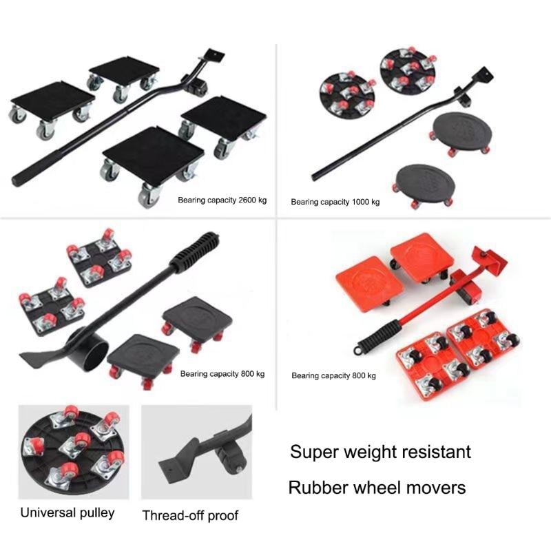 Furniture Lifter Tool Set Easy Moving Portable Sturdy Sliders for Hardwood Floor and Carpets for Home Office Appliance