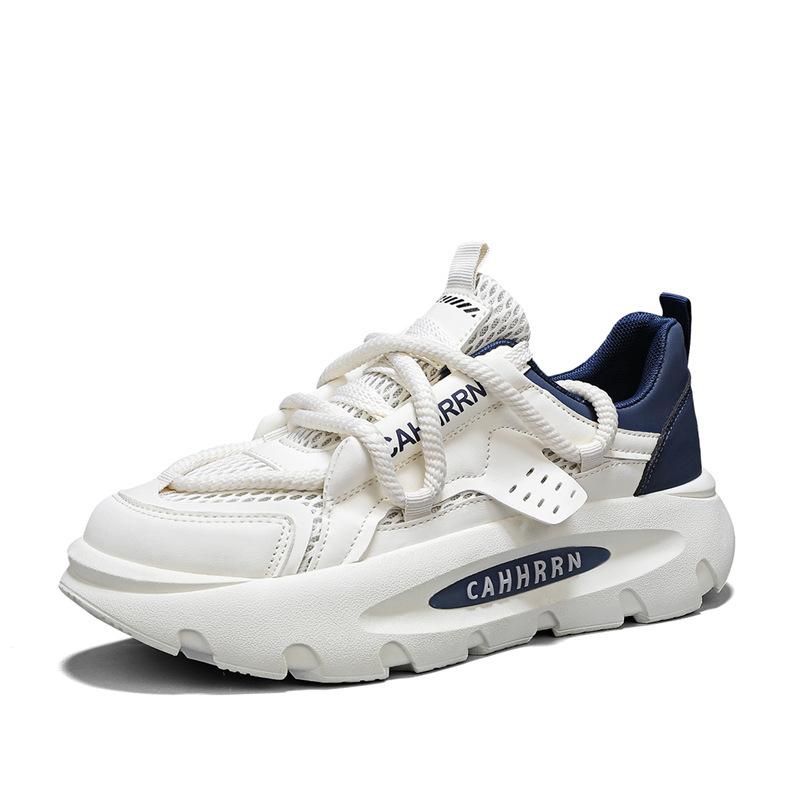 

Men s shoes new spring and autumn student casual sports shoes mesh breathable thick-soled men s trend Korean version of Daddy trendy shoes 39