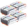 4 Go Inks Set of 5 Replacement Ink Cartridges Canon PGI-525 & CLI-526 Compatible / non-OEM for PIXMA Printers (20 Ink