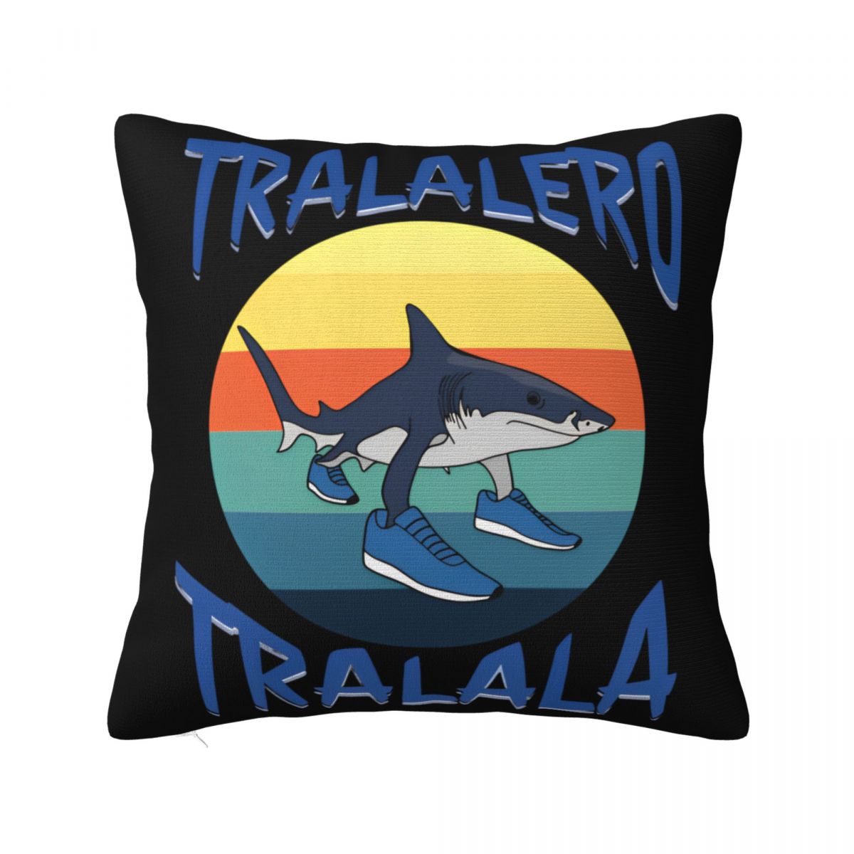 

Tralalero Tralala Pillow Cases Italian Brainrot Meme Cushion Covers Customized Zipper Decor Pillowcase for Home 18 30x30cm