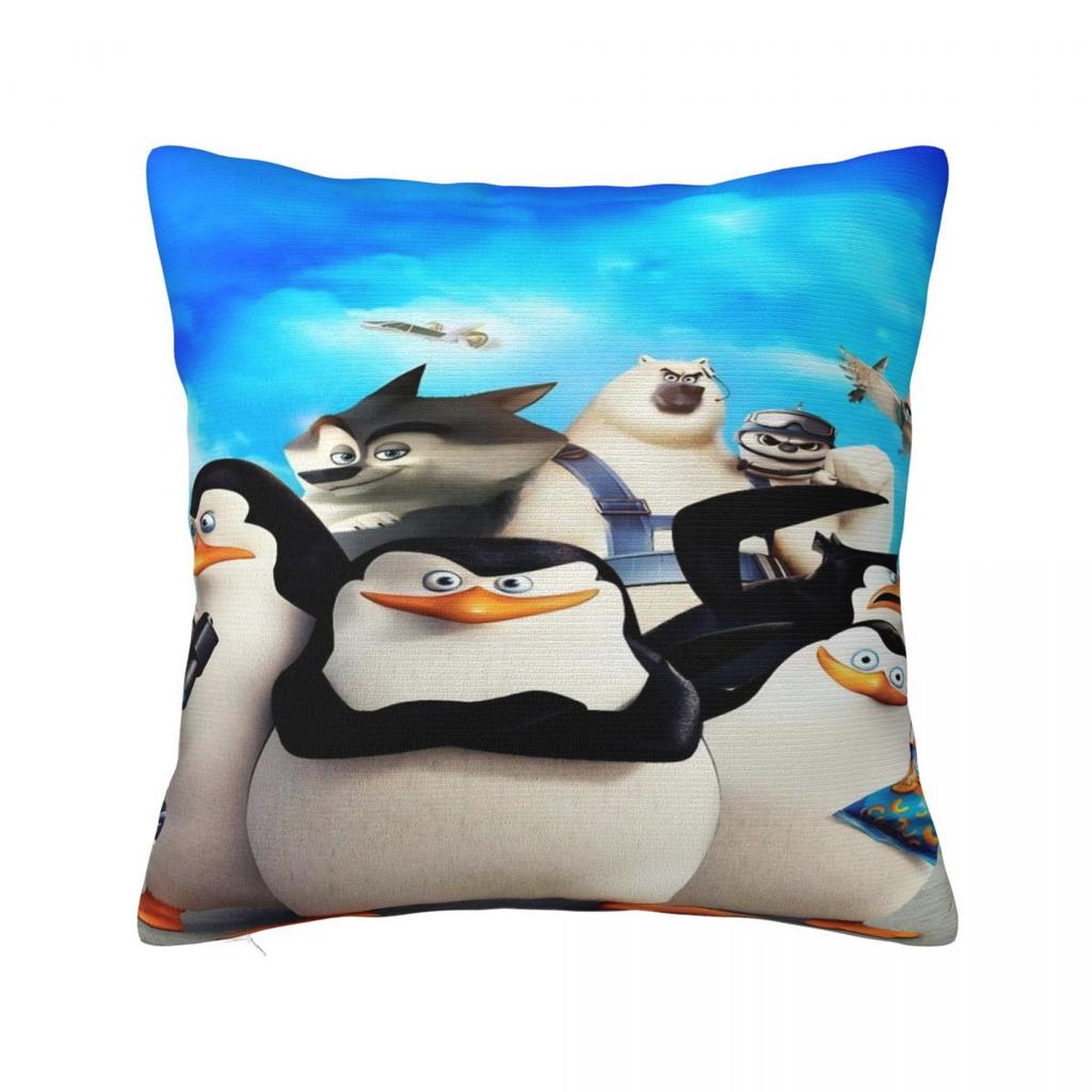 P-Pinguine Lustig Von M-Madagascar Kissenbezug Lustiger Kissenbezug Party Heimdeko Kissenbezug Quadratisches Design Kissenbezüge Geschenk