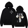 Sängerin Rosalia Lux Tour 2026 Grafik-Sweatshirts Damen Herren Vintage Mode Hip Hop Hoodie Streetwear Lässiger Langarm-Pullover
