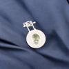 Green Amethyst Gemstone 925 Sterling Silver Jewelry Handmade Girls Pendant 1.4" PP-57-10