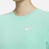 Nike Sportswear Solid Color Crew Neck Casual Long Sleeve Sweatshirt Women sweatshirt Emerald-Green DQ5474-349