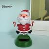 Festliche Auto-Innenraum-Accessoires Solarbetriebenes tanzendes Ornament, Kreative Armaturenbrett-Weihnachts-Cartoonfigur für den Weihnachtsmann Auto-Dekoration,