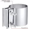 4/8pcs 3 Inch Butt Joint Exhaust Band Clamp Muffler Sleeve Coupler Stainless Steel