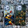 Forest Night Starry Sky Tree Moon Phone Case For Iphone 13 Mini 12 11 Pro Max 16 15 14 Pro Max Plus Shockproof Laser Back Covers