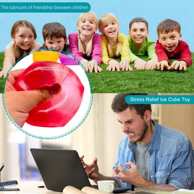 Mini Kostka Ledu Mačkací Hračka Stres Úzkost Úleva Kostka Senzorická Hračka Dospívající Dospělí Přenosná Měkká TPR Kostka Mačkací Hračka