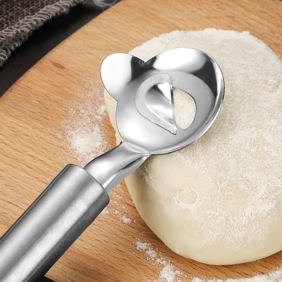 Stainless Steel Cactus Peeler Spoon Shaped Nopales Peeler Ergonomic Handle Noodle Cutter Pie Crust Slicer Versatile Kitchen Gadget