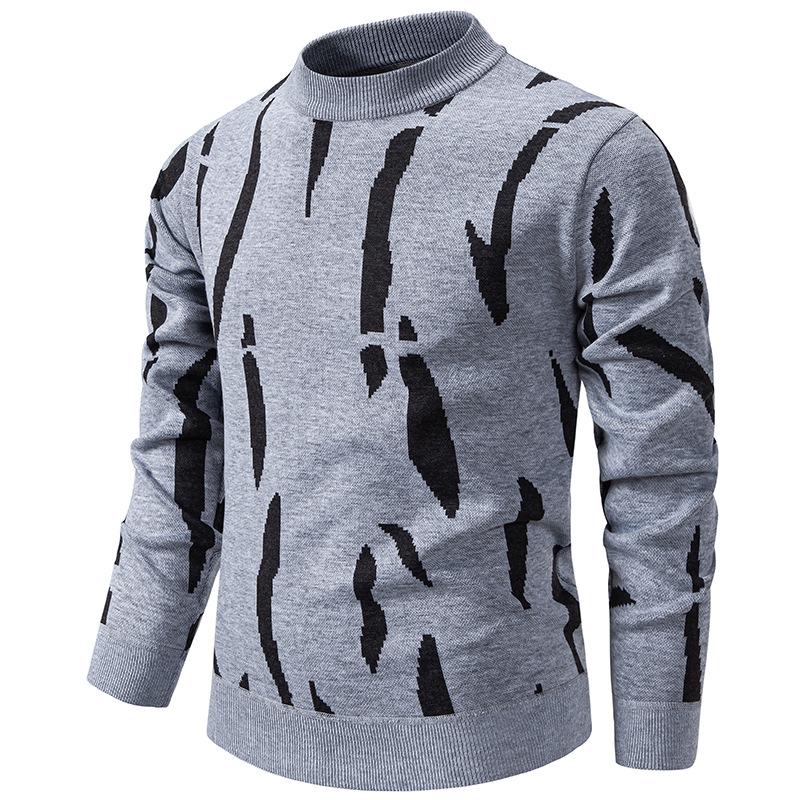 Men S Casual Pullover Fleece Knit Sweater High Neck