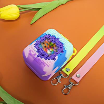 Silicone Case Anti-Scratch Protective Case Washable Protector Cover with Lanyard for Bitzee Interactive  Digital Pet and Case