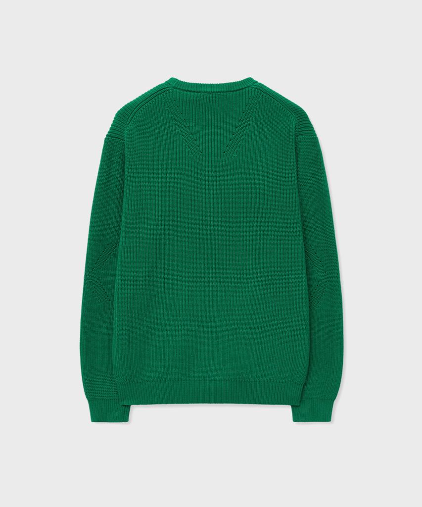 INTEMPOMOOD Hazzi Elbow Volume Pullover_Green Earth