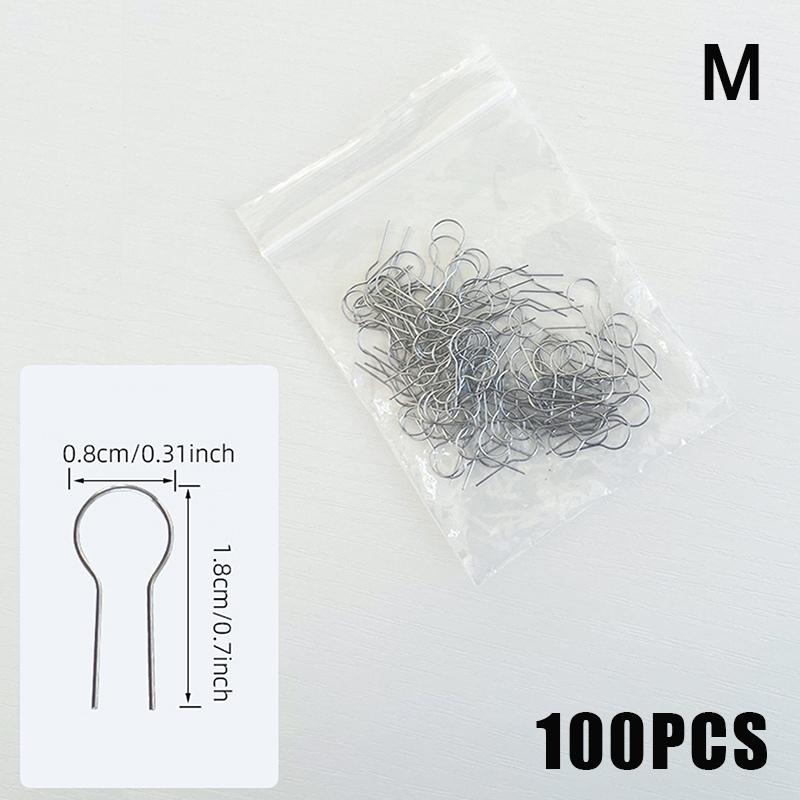 50/100Pcs Pottery Hanging Burning Needle Ring High Temperature Resistant Material DIY Ceramic Jewelry Hanging Ring Pottery Tools