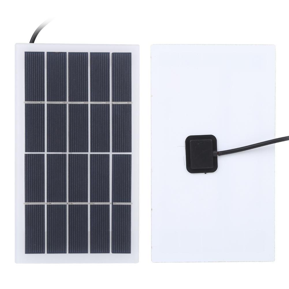 2W 5V Polysilicon Solar Power Battery Panel with DC Interface Charging for 3.7V Battery Outdoor Garden Lamp