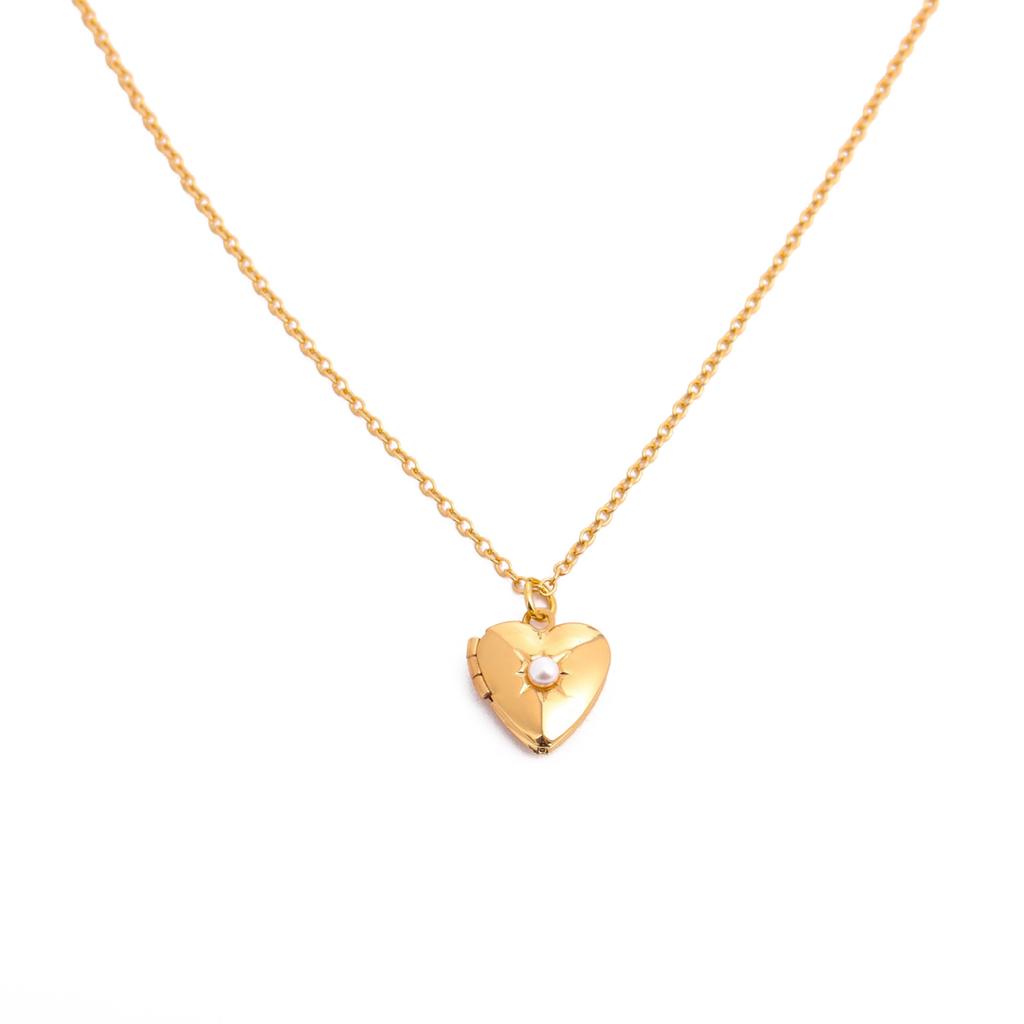 Elegant Heart Photo Locket Chain Necklace Multifuntional Metal Birthstone Jewelry Suitable for Decorating Outfits