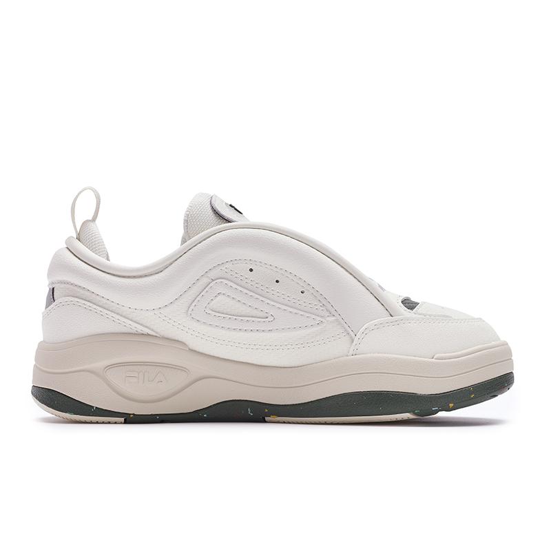 FILA Mix 2 Fashion Trend Non-Slip Shock Absorbing Wear-Resistant Low-Top Skate Shoes Women sneaker Snow-White F12W442205FPT