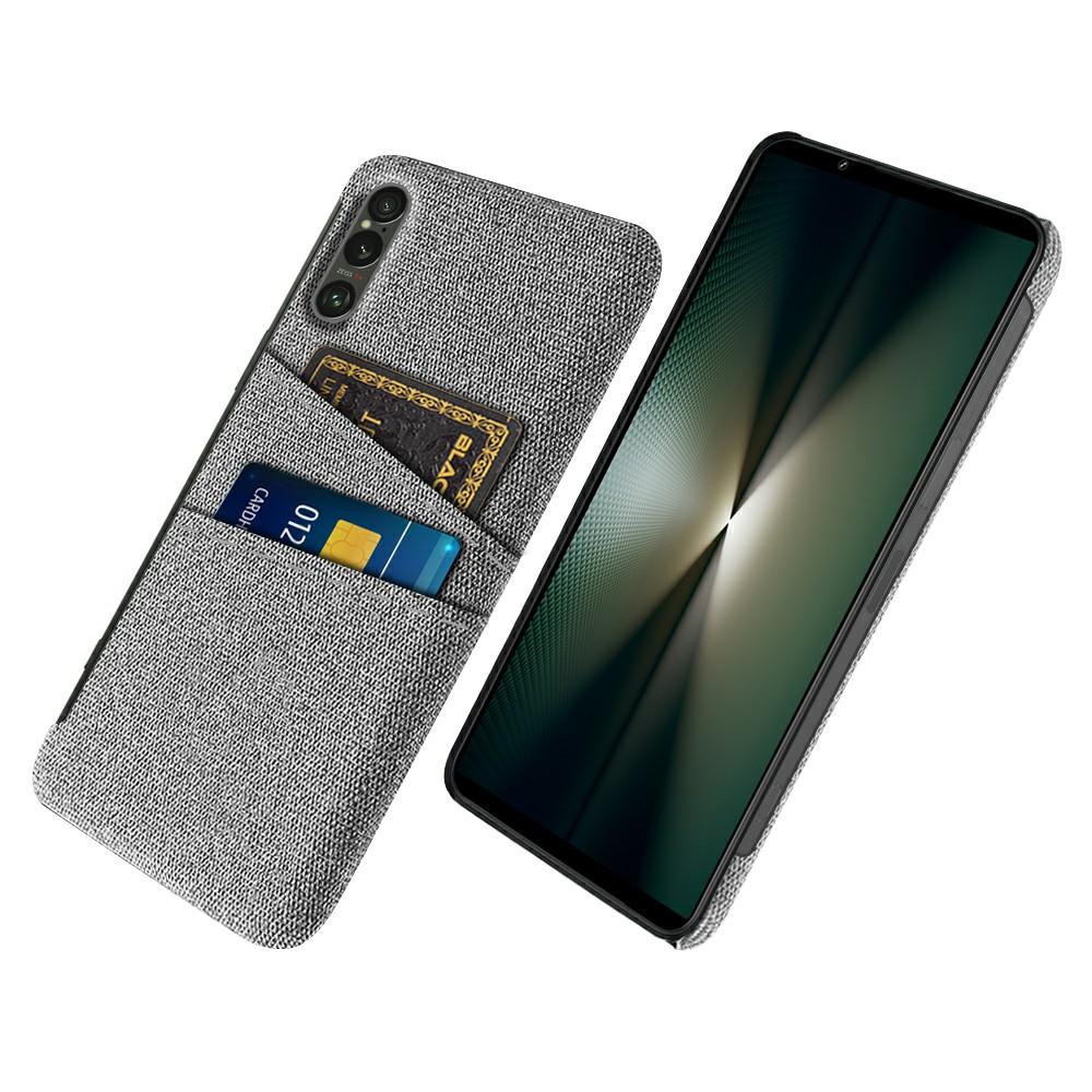 For Sony Xperia 1 VII Case Cloth+Hard PC Phone Cover with Dual Card Slots