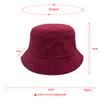 Solid Color Corduroy Bucket Hat Autumn Winter Customized Your Text Panama Hats Personalized Design Embroidery Sun Fisherman Cap