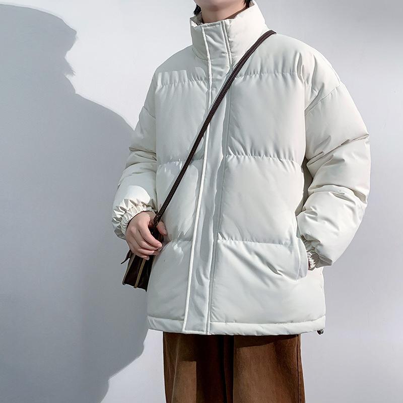 M-8XL Big Size Cotton Clothing Men and Women with The Same Paragraph Winter Stand-up Collar Cotton Jacket Loose Cotton Coat Men Thickened To Keep Warm
