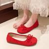 Round Toe Casual Woman Shoe Autumn Loafers Fur Shallow Mouth Boat New Fall Moccasin Flock Buckle Strap Leisure Rubber Solid Mary