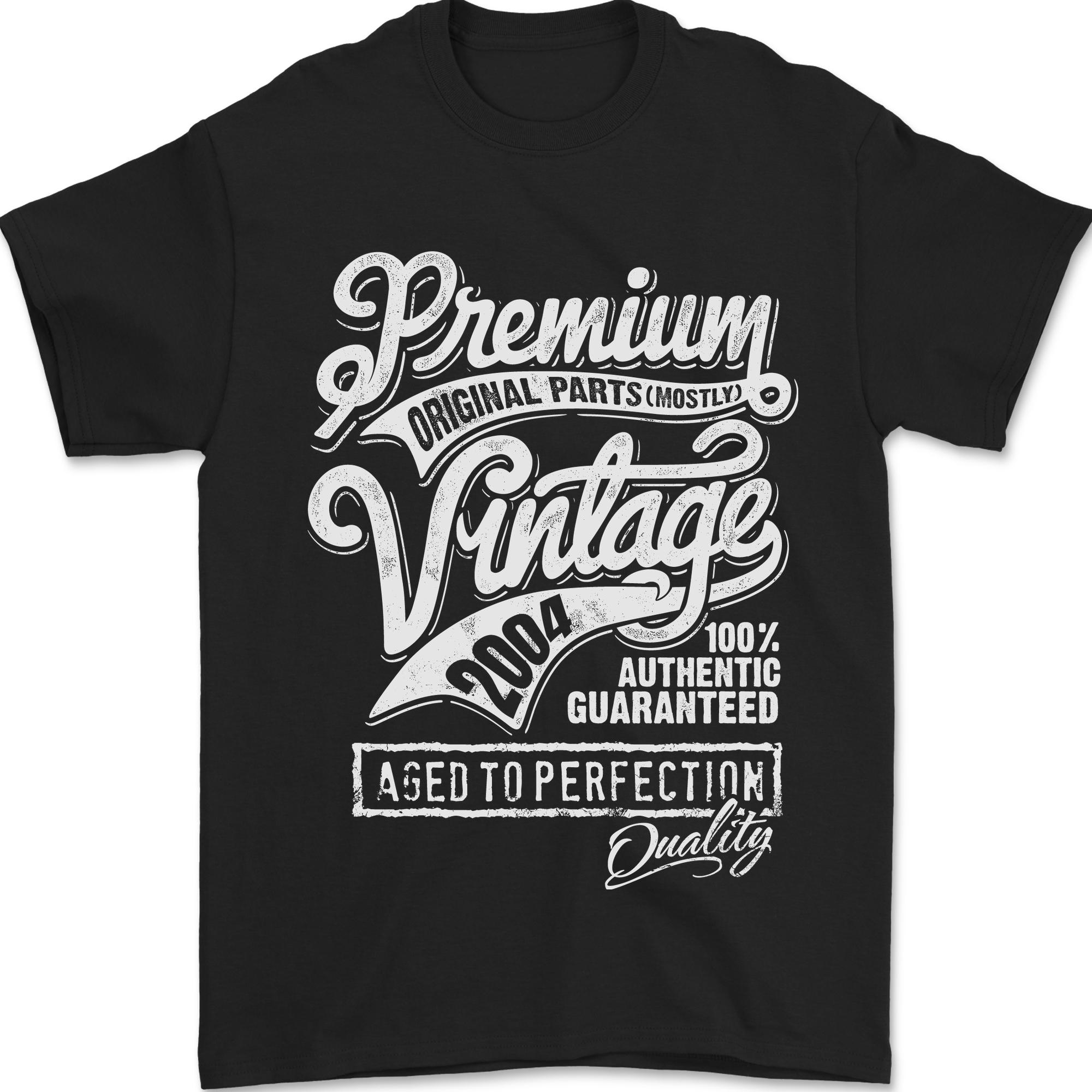 Aged to Perfection Vintage 22nd Birthday 2004 Unisexs TShirt 100 Cotton S