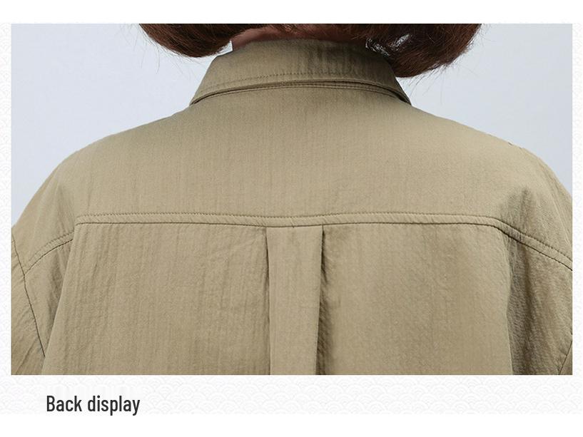 Mom's Pure Cotton Women's Spring Jacket Blouse - 2024 Style