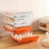 Sliding Drawer Egg Holder Transparent Fridge Egg Organizer Fresh Keeping Egg Container