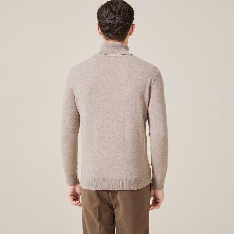 Jinjuan Men's 100% Merino Wool Polo Sweater