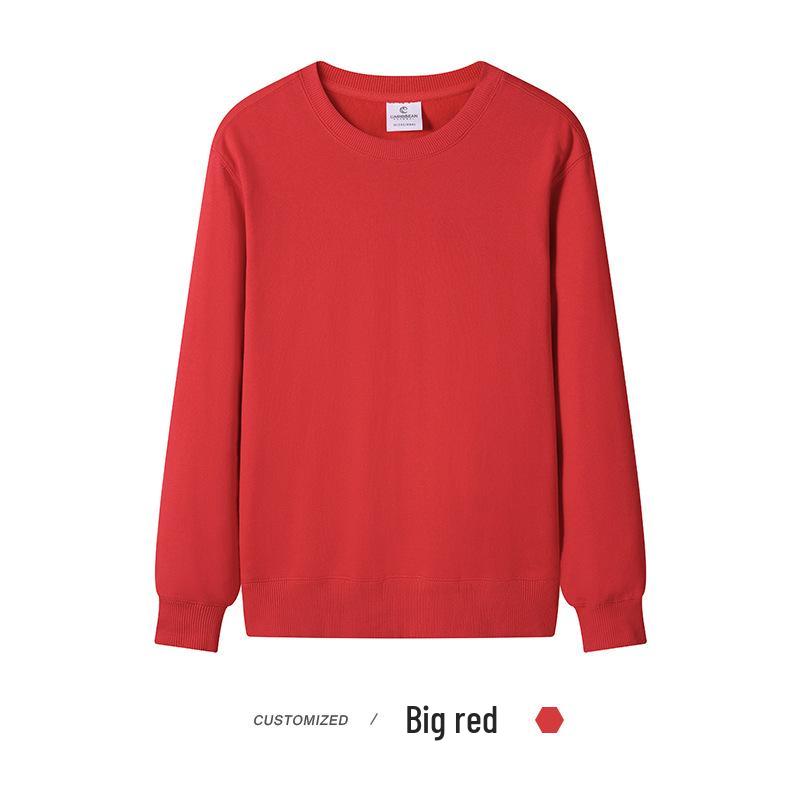 Men s Collarless Loose Fit 100% Cotton Terry Sweatshirt for Early Autumn/Spring XXL