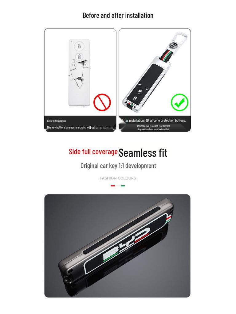 BYD G5/G Five 2016-2018 Key Case Protective Metal Shell Set