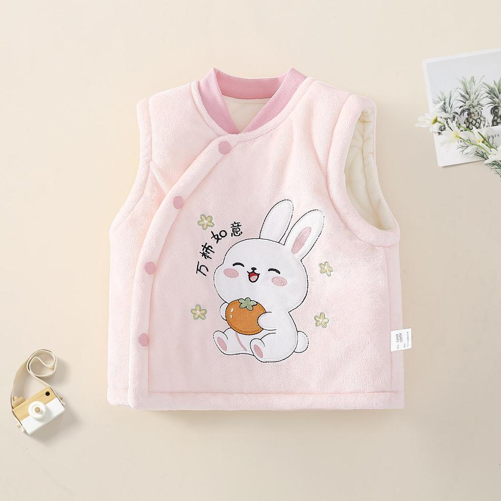 Herbst Winter Warme Baby Baumwollweste - Ärmellose gesteppte Jacke für Neugeborene