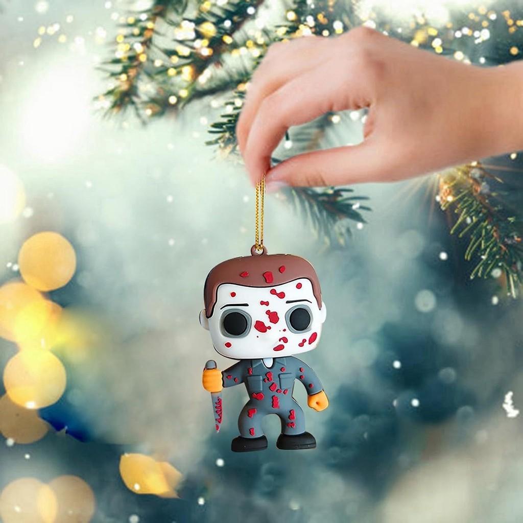 Halloween Themed Acrylic Chucky Doll Pendant Cartoon Style Home And Car Decor