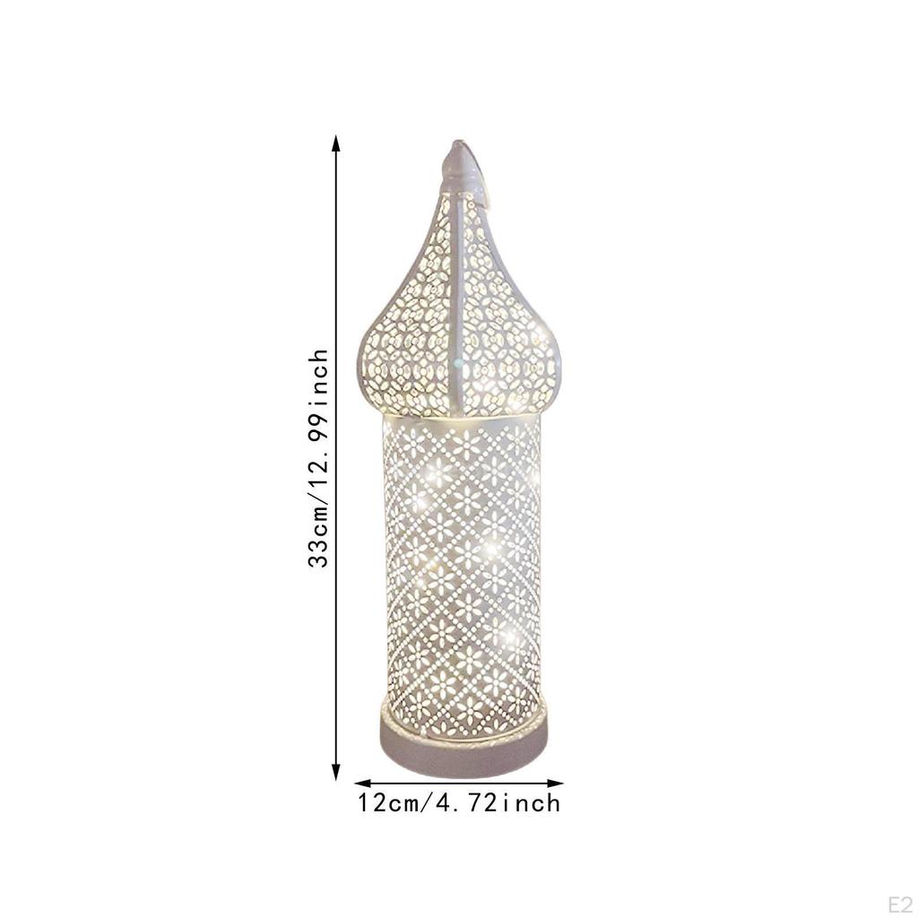 Decorative Hanging Lamp Crect Iron Crafts Lantern LED Fairy Light for Bedside