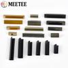 10Pcs Meetee 10-60mm Metal Tail Clip Buckle Bag Strap Webbing End Stopper Clasp Clothes Belt Hook DIY Leather Crafts Accessories