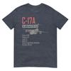 American C17a Globemaster Military Heavy Transport Aircraft TShirt