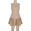 Womens Summer Dresses Loose U Neck Sleeveless Sundresses Dress With Pockets