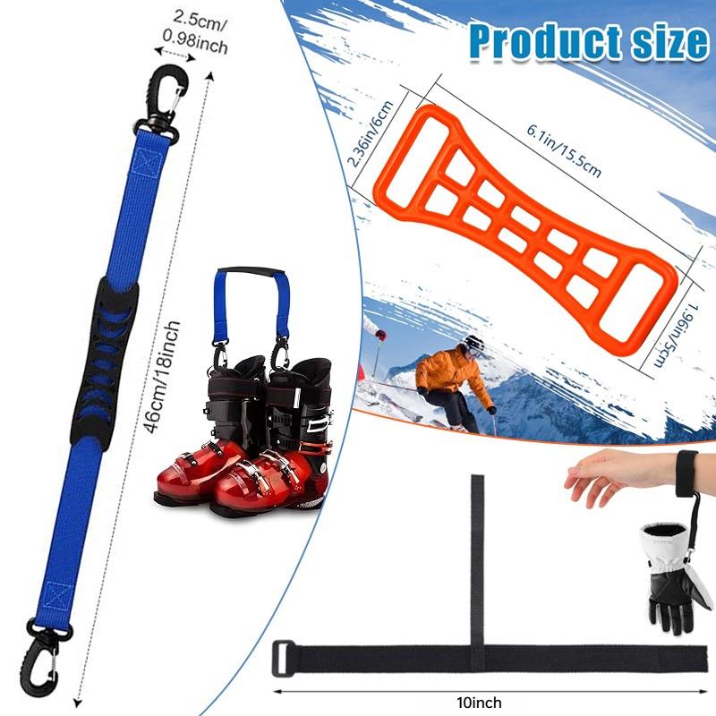 Kasyat Ski Boot Carriers Straps Snowboard Boot Carrier Strap Ski Boot Buckle Lever Tool Multipurpose Tightening Assist Tools